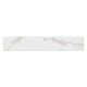 3x24 Savoy Bullnose Marble-Look Matte Smooth Porcelain Tile Warm White
