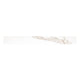 3x24 Savoy Bullnose Marble-Look Polished Smooth Porcelain Tile Beige White