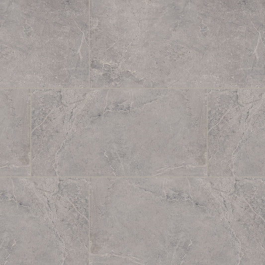 24x48 Soreno Stone-Look Matte Textured Porcelain Tile Dusty Grey