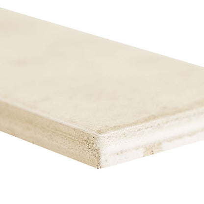 2x10 Stella Mosaic Natural-Look Glossy Textured Ceramic Tile Warm Cream