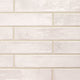 2x10 Stella Mosaic Stone-Look Glossy Smooth Ceramic Tile Ivory Beige