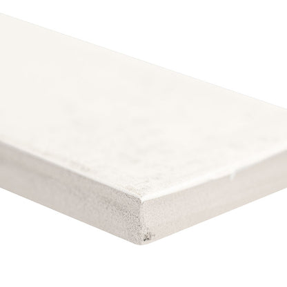 2x10 Stella Mosaic Stone-Look Glossy Smooth Ceramic Tile Frost White