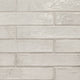 2x10 Stella Mosaic Stone-Look Glossy Smooth Ceramic Tile Light Grey
