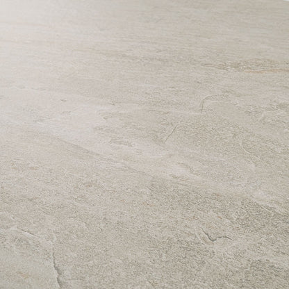 15x30 Traktion Stowe Slate-Look Matte Textured Porcelain Tile Sand Beige
