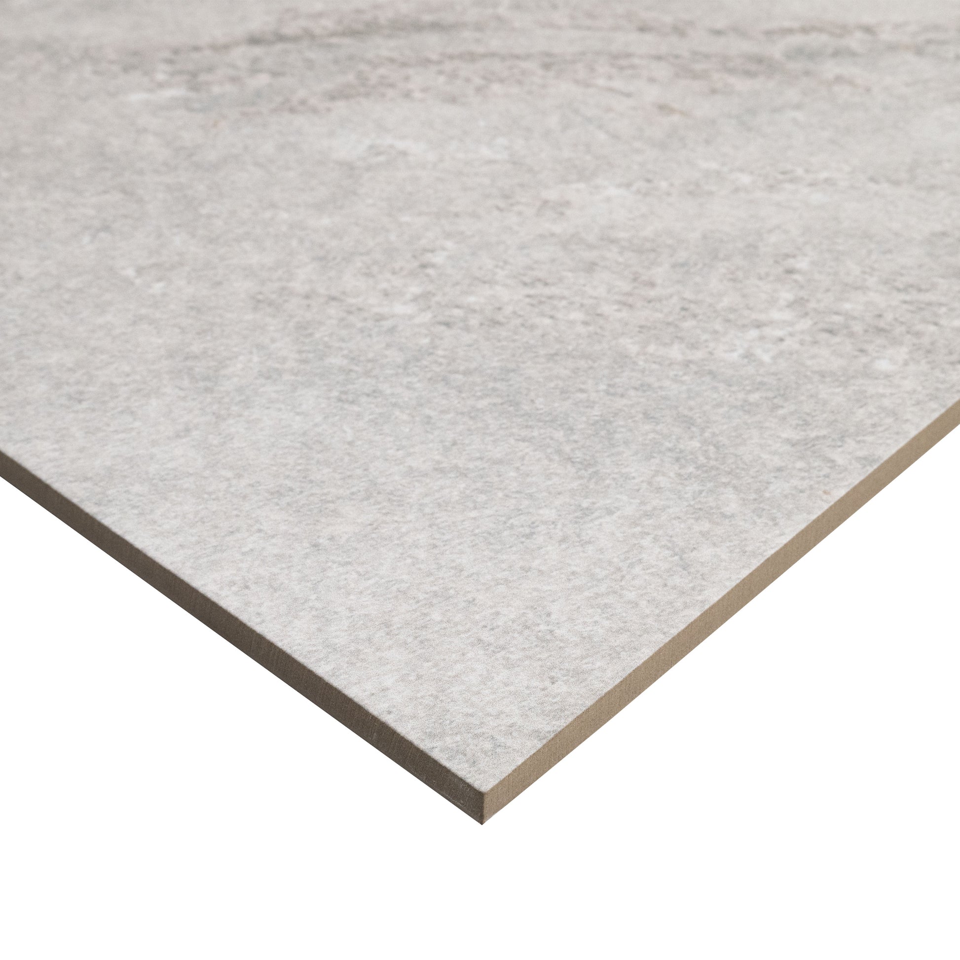 15x30 Traktion Stowe Slate-Look Matte Textured Porcelain Tile Soft Grey