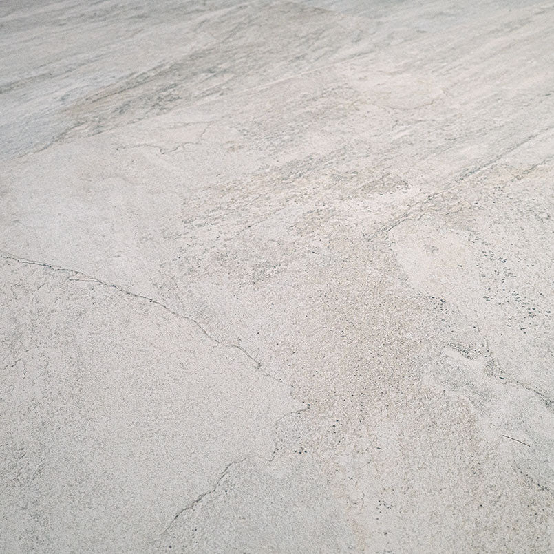 24x48 Traktion Stowe Slate-Look Matte Textured Porcelain Tile Soft Grey