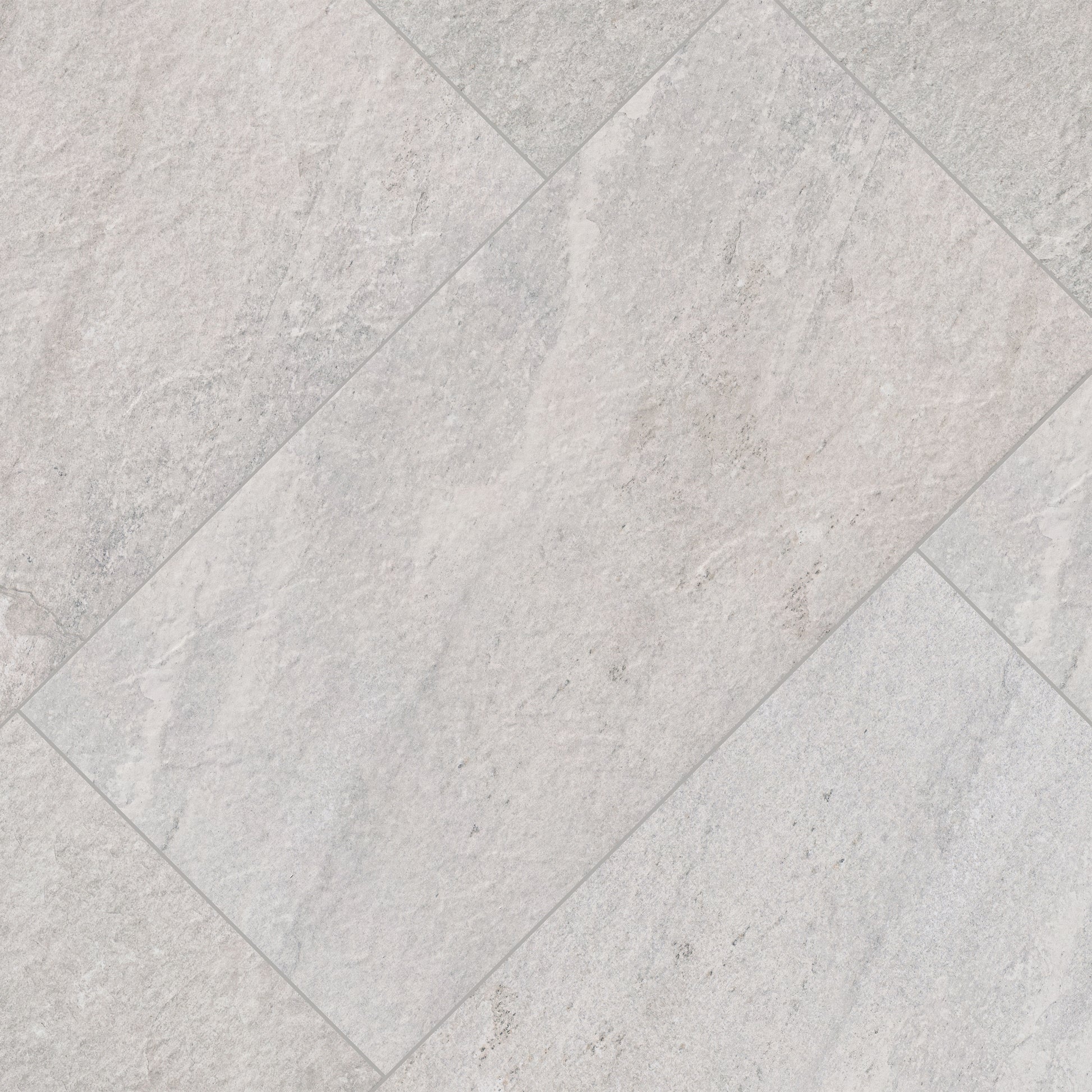 24x48 Traktion Stowe Slate-Look Matte Textured Porcelain Tile Soft Grey