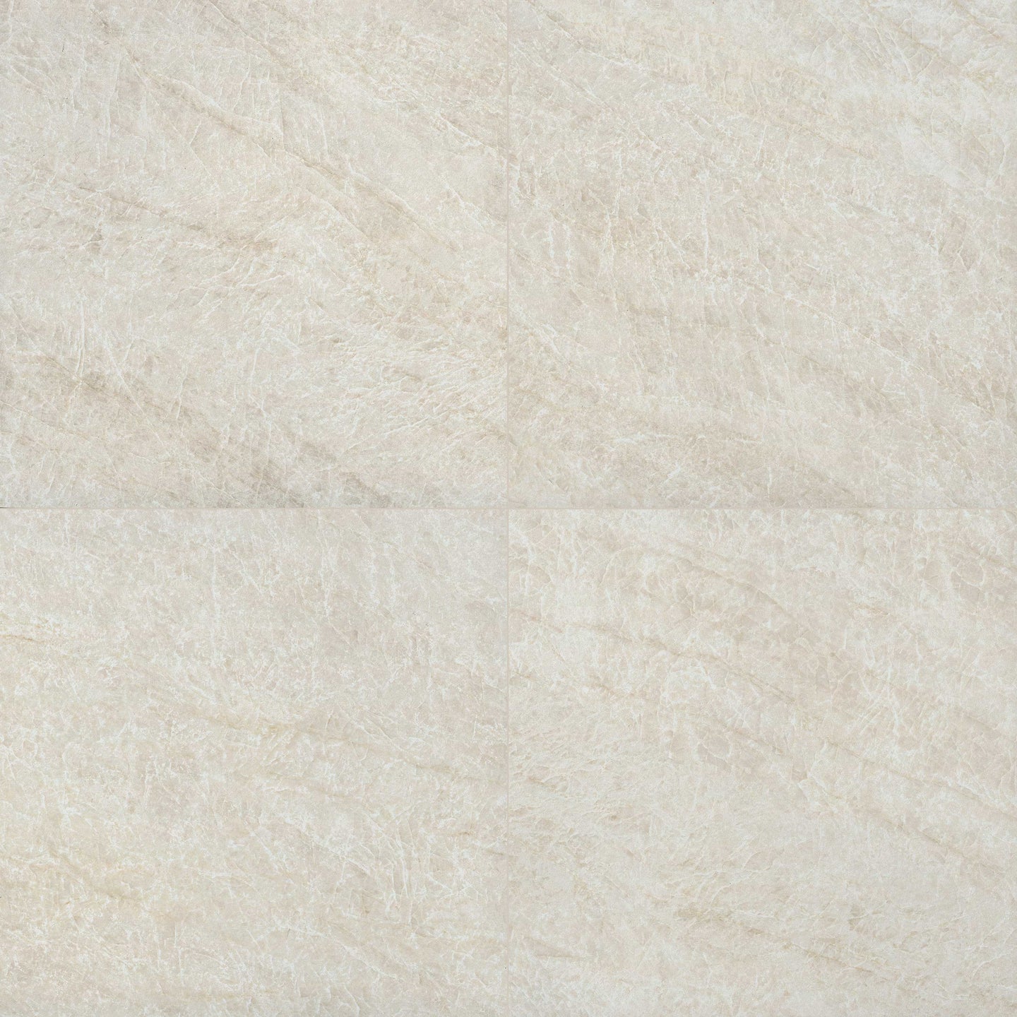 24x24 Legions Marble-Look Matte Smooth Porcelain Tile Soft Cream
