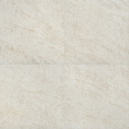 24x24 Legions Marble-Look Matte Smooth Porcelain Tile Soft Cream
