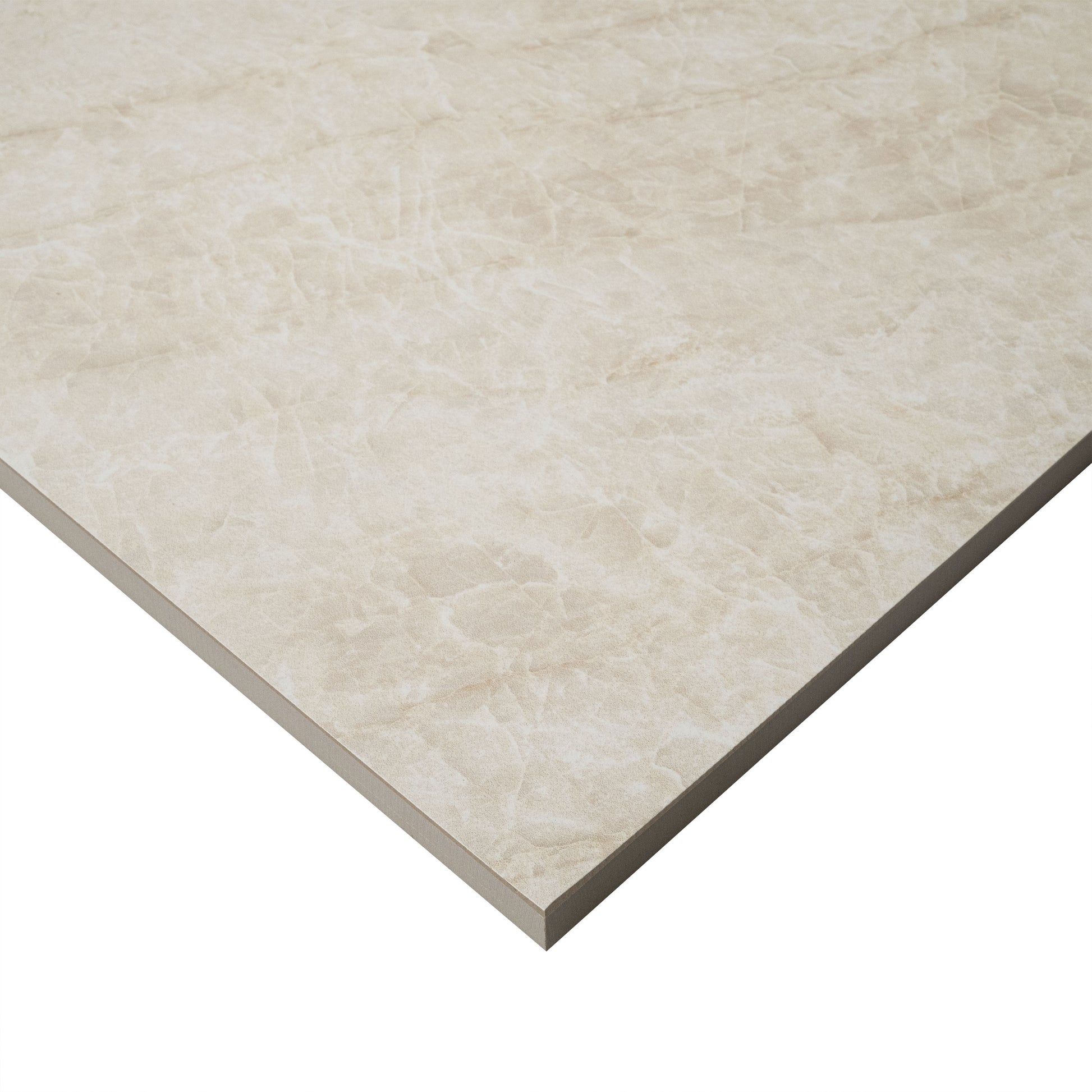 24x24 Legions Marble-Look Matte Smooth Porcelain Tile Soft Cream