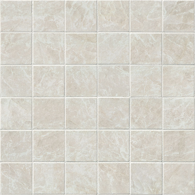 2X2 Legions Mosaic Marble-Look Matte Textured Porcelain Tile Soft Beige