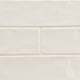 4x12 Urbano Solid-Color Glossy Smooth Ceramic Tile Off White