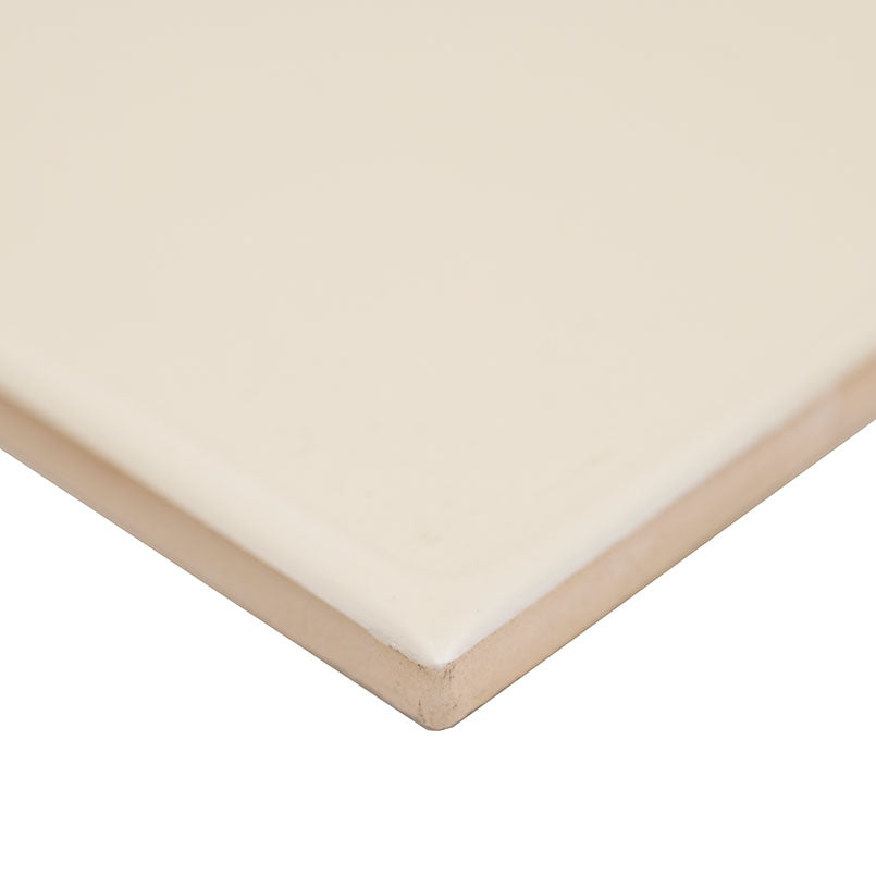 4x12 Urbano Solid-Color Glossy Smooth Ceramic Tile Off White