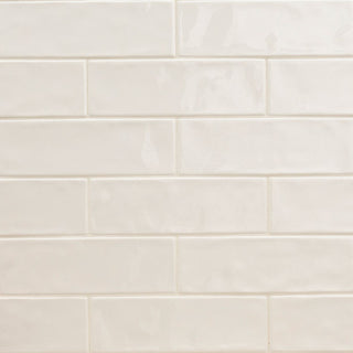 Off White - 4x12 Urbano Solid-Color Glossy Smooth Ceramic Tile
