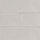 4x12 Urbano Solid-Color Glossy Smooth Ceramic Tile Light Gray