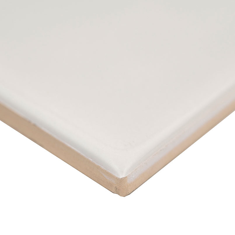 4x12 Urbano Solid-Color Glossy Smooth Ceramic Tile Light Gray