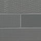 4x12 Urbano Grid Linear Solid-Color Glossy Smooth Ceramic Tile Dark Gray