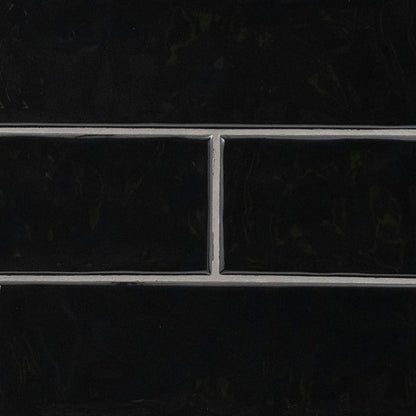 4x12 Urbano Solid-Color Glossy Smooth Ceramic Tile Black