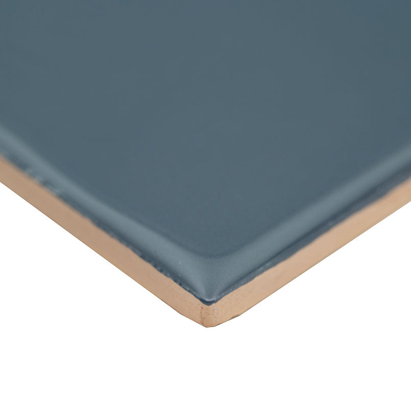 4x12 Urbano Solid-Color Glossy Smooth Ceramic Tile Dark Blue