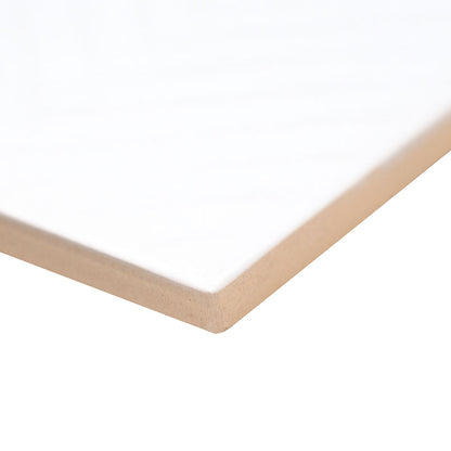 4x12 Urbano Grid Linear Solid-Color Glossy Smooth Ceramic Tile Beige White