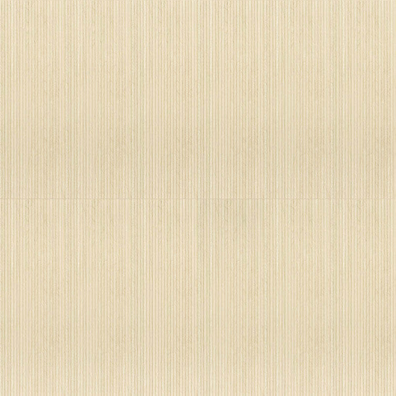 16x48 Urbanslat Mosaic Wood-Look Matte 3D Geometric Fluted Ceramic Tile Beige Cream