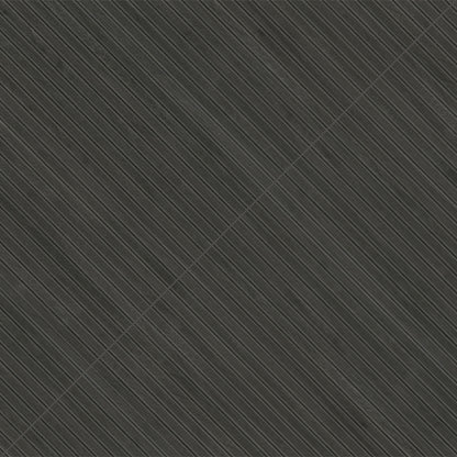 16x48 Urbanslat Mosaic Wood-Look Matte 3D Geometric Fluted Ceramic Tile Ebony Black