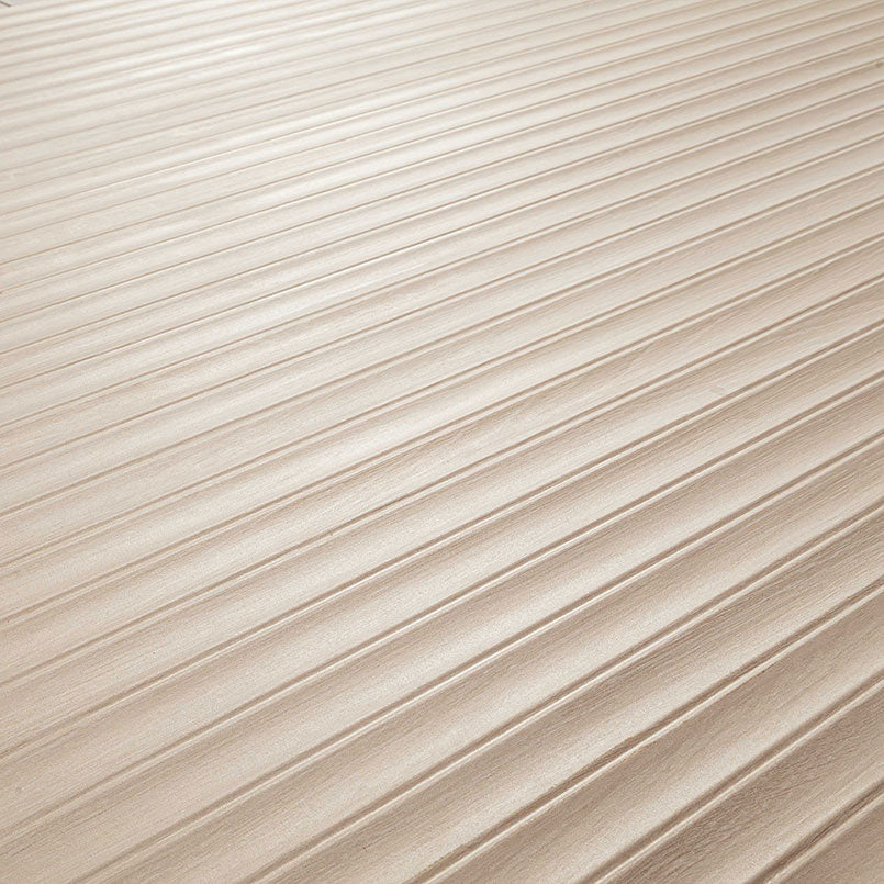 16x48 Urbanslat Mosaic Wood-Look Matte 3D Geometric Line-Relief Ceramic Tile Cream Beige