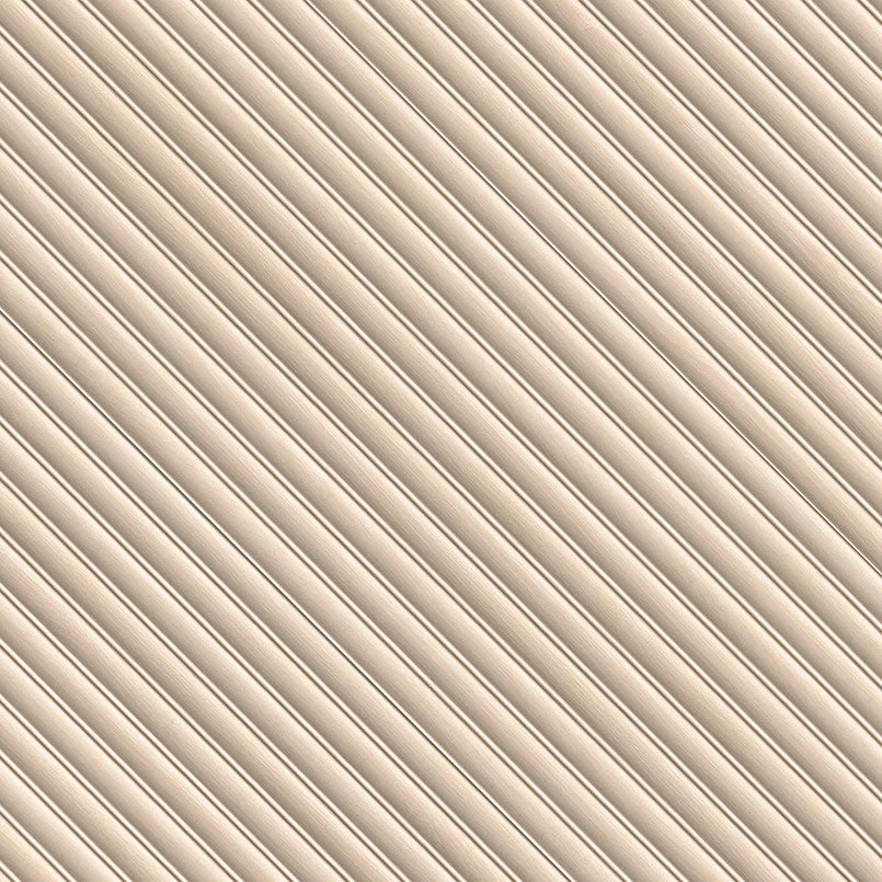 16x48 Urbanslat Mosaic Wood-Look Matte 3D Geometric Line-Relief Ceramic Tile Cream Beige