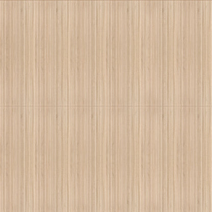 16x48 Urbanslat Mosaic Wood-Look Matte 3D Geometric Line-Relief Ceramic Tile Light Beige