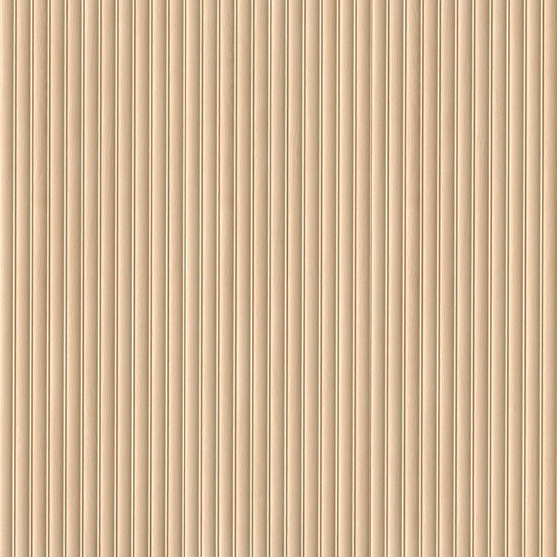 16x48 Urbanslat Mosaic Wood-Look Matte 3D Geometric Line-Relief Ceramic Tile Soft Beige