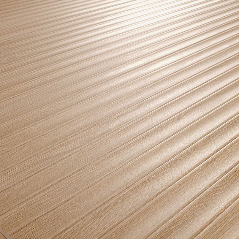 16x48 Urbanslat Mosaic Wood-Look Matte 3D Geometric Line-Relief Ceramic Tile Soft Beige