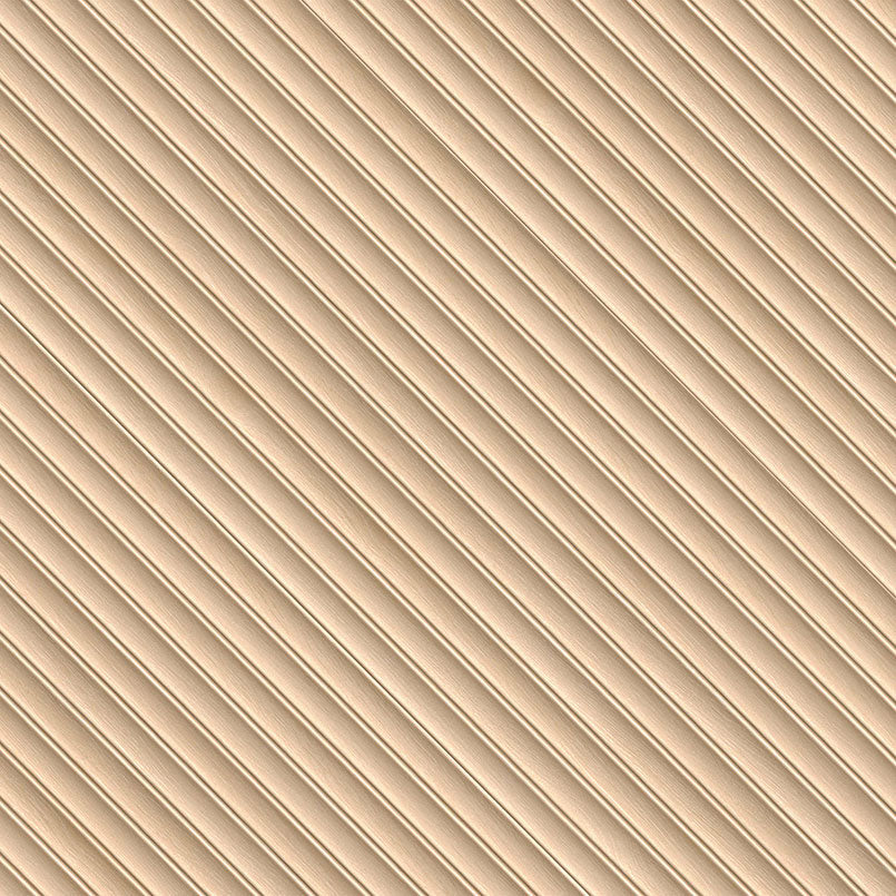 16x48 Urbanslat Mosaic Wood-Look Matte 3D Geometric Line-Relief Ceramic Tile Soft Beige