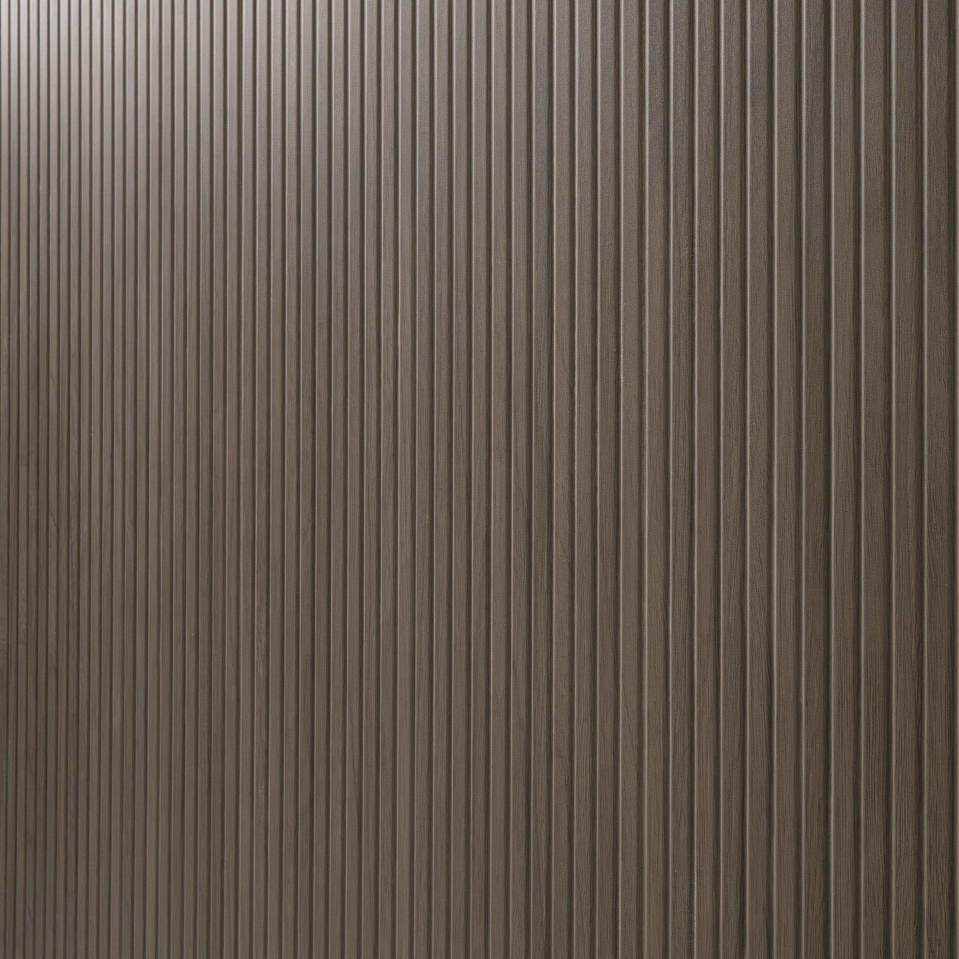 16x48 Urbanslat Mosaic Wood-Look Matte 3D Geometric Line-Relief Ceramic Tile Dark Brown
