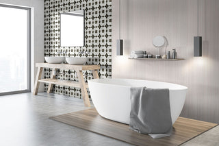 Soft White - 16x48 Urbanslat Mosaic Natural Matte 3D Geometric Line-Relief Ceramic Tile