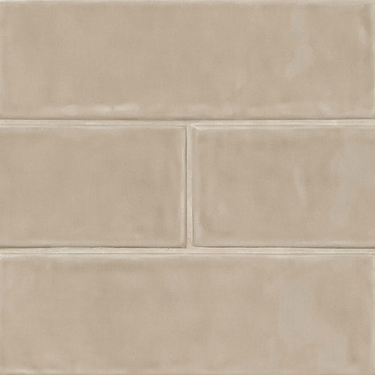 Off White - 4x12 Urbano Solid-Color Glossy Smooth Ceramic Tile