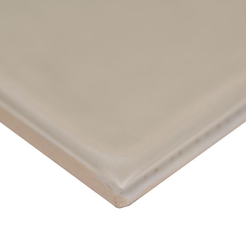 4x12 Urbano Solid-Color Glossy Smooth Ceramic Tile Beige