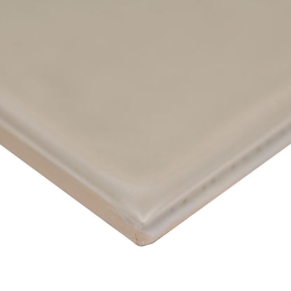 4x12 Urbano Solid-Color Glossy Smooth Ceramic Tile Beige