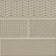 4x12 Urbano Grid Linear Solid-Color Glossy Smooth Ceramic Tile Beige