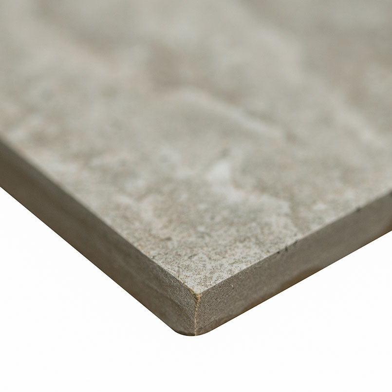 12x24 Veneto Stone-Look Matte Textured Porcelain Tile Light Gray