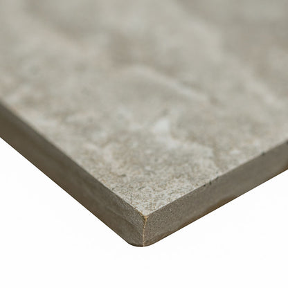 12x24 Veneto Stone-Look Matte Textured Porcelain Tile Light Gray