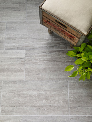 Light Gray - 12x24 Veneto Stone-Look Matte Textured Porcelain Tile