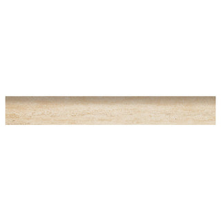 Sand Beige - 3x24 Veneto Bullnose Travertine-Look Matte Textured Porcelain Tile