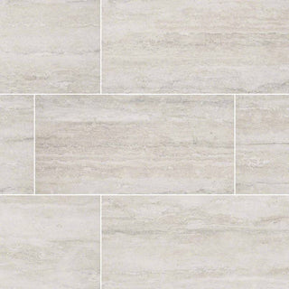 12x24 Veneto Travertine-Look Matte Textured Porcelain Tile