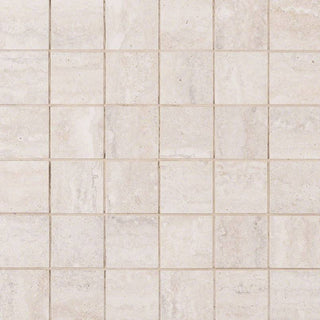 2x2 Veneto Mosaic Travertine-Look Matte Textured Porcelain Tile