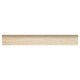 3x18 Veneto Bullnose Travertine-Look Polished Textured Porcelain Tile Sand Beige