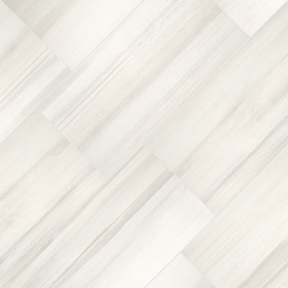 12x24 Watercolor Stone-Look Matte Smooth Porcelain Tile Soft White