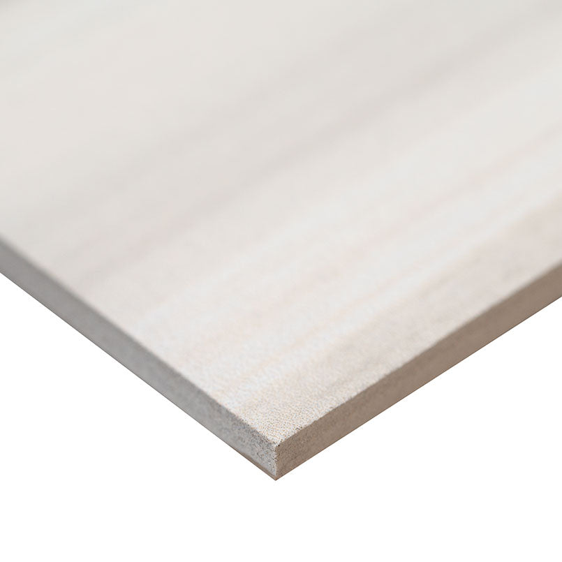 12x24 Watercolor Stone-Look Matte Smooth Porcelain Tile Soft White