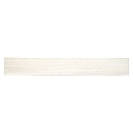 Soft White - 3.5x24 Watercolor Bullnose Stone-Look Matte Smooth Porcelain Tile