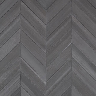 12x15 Watercolor Chevron Mosaic Concrete-Look Matte Smooth Porcelain Tile