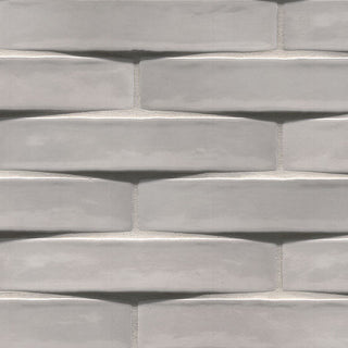 2x10 Convex 3D-Geometric Wavy Natural-Look Glossy Undulated Ceramic Tile